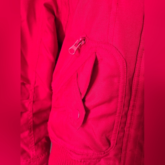 Vero Moda Red Waist Length Ski Jacket Jacket. Aize Medium - Picture 4 of 14